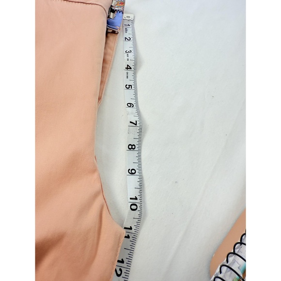 NWT One 5 One Womens Pink Crop Cuffed High Rise Straight Leg Pants 12 - Picture 11 of 11